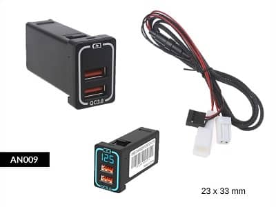 Cargador USB para Auto Empotrado Carga rápida celular Perú